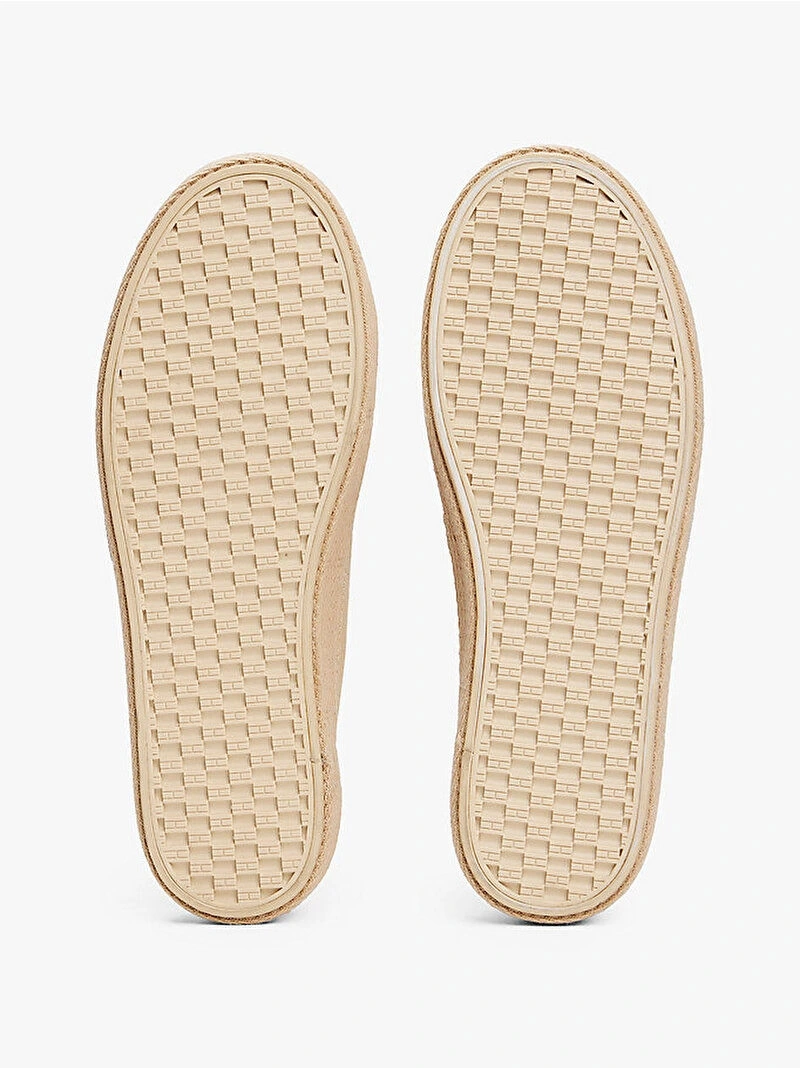 Tommy Hilfiger Kadın Bej Vulkanize Tabanlı Espadril Sneaker
