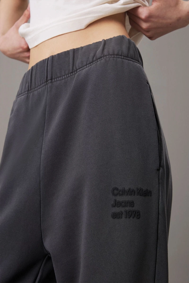 Calvin Klein Kadın Pamuklu Jogger Gri Pantolon