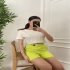 QUZU neon yeşil  lastikli şort