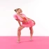 QUZU pileli etek-PEMBE