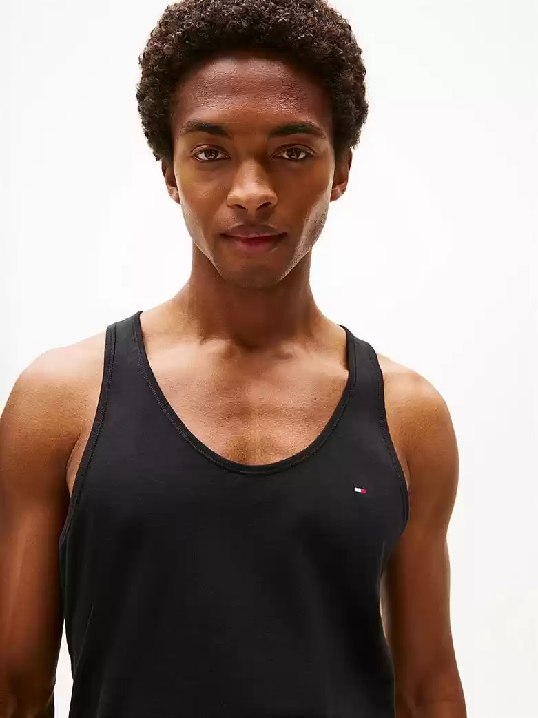Tommy Hilfiger  Erkek  Siyah 3lü   Logolu Atlet