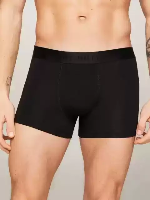 Tommy Hilfiger Erkek 3lü Tonal Logolu Siyah Boxer