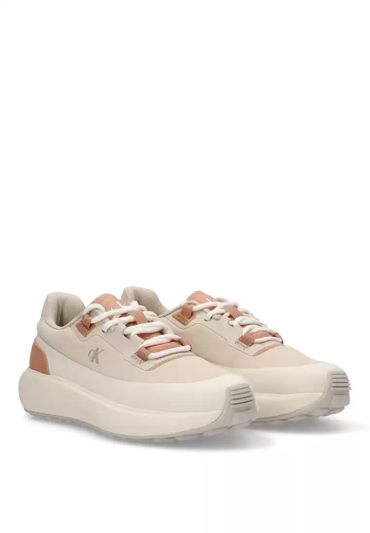 Calvin Klein Kadın  Bej Logolu Sneaker