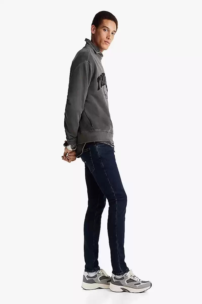 Tommy Hilfiger Erkek Austin Slim Dar Paça Kot Pantolon