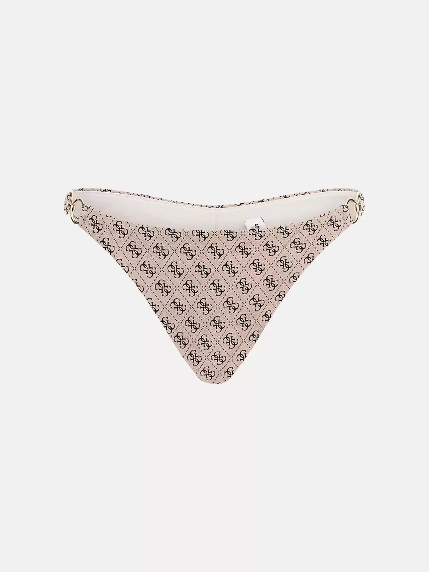 Guess Kadın  Kahverengi 4G Logolu Brezilya Bikini Altı
