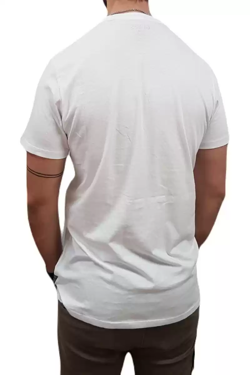 Guess Erkek Beyaz Logolu T-Shirt