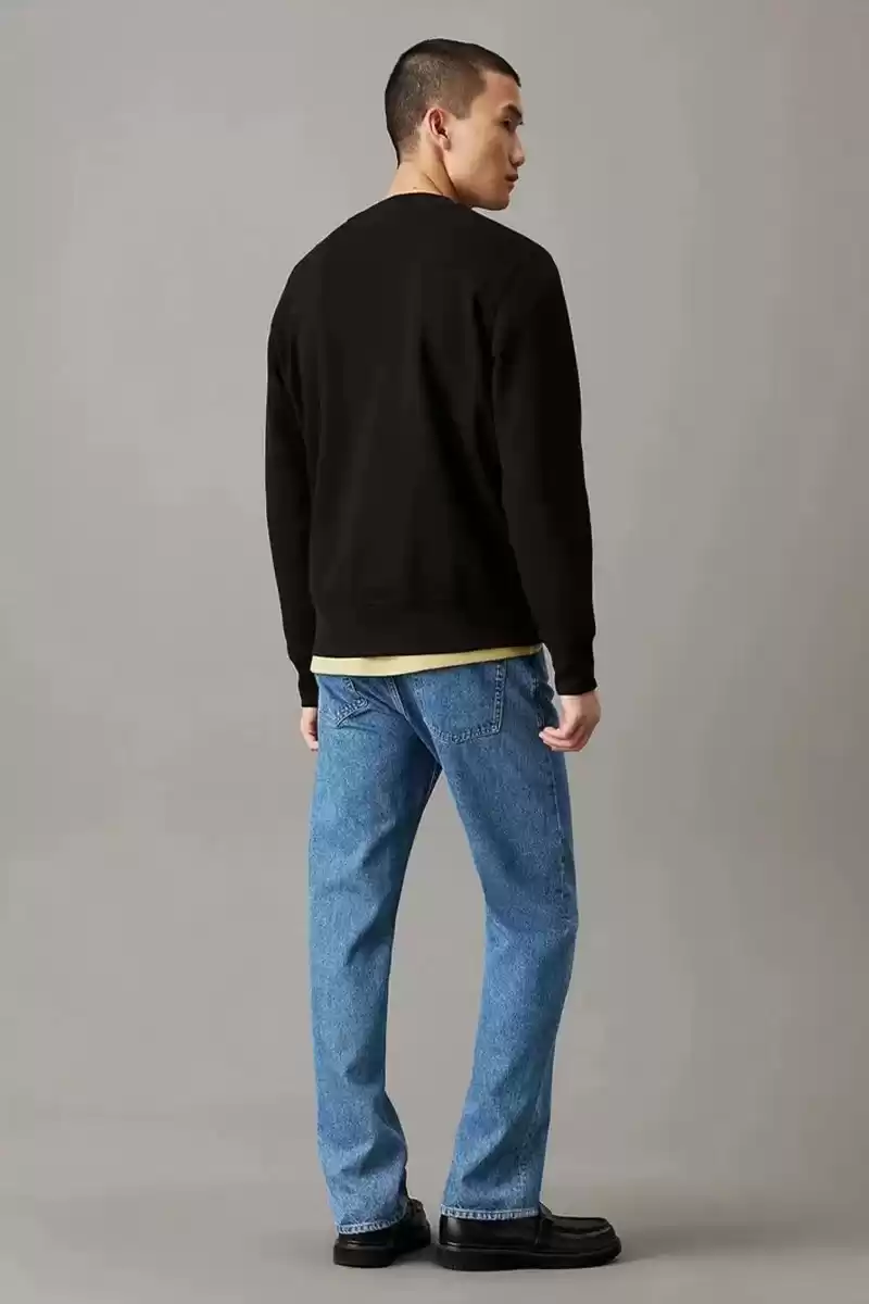 Calvin Klein  Erkek CK Siyah Bisiklet Yaka Sweatshirt