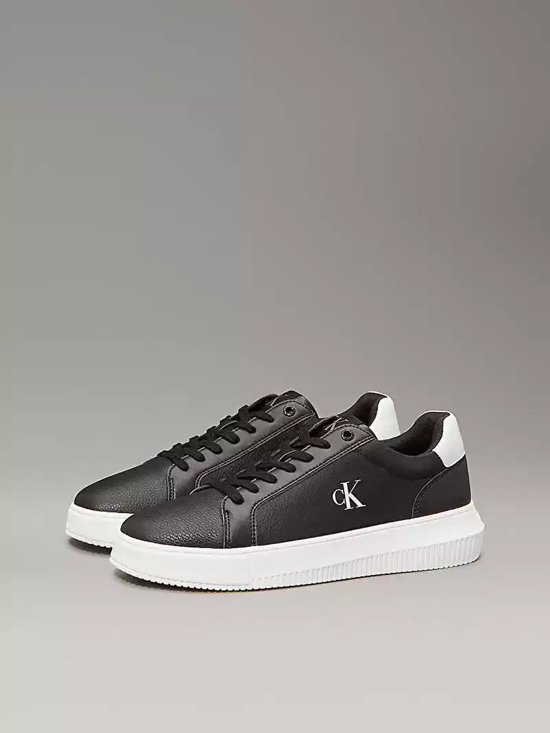 Calvin Klein  Erkek  Siyah   Ck Logo  Kabartma Sneaker