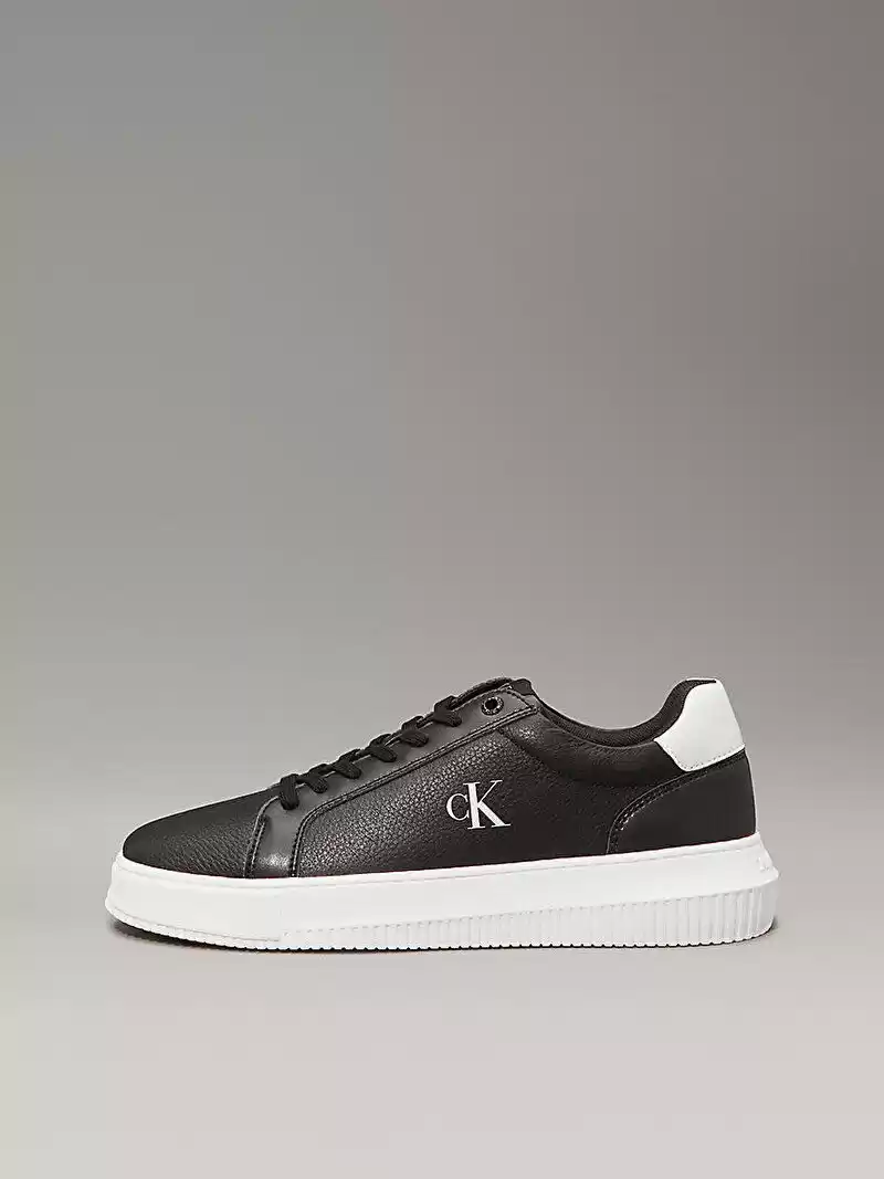 Calvin Klein  Erkek  Siyah   Ck Logo  Kabartma Sneaker