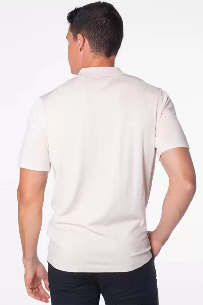 Guess Erkek Krem Dane Yarım Fermuarlı Triko