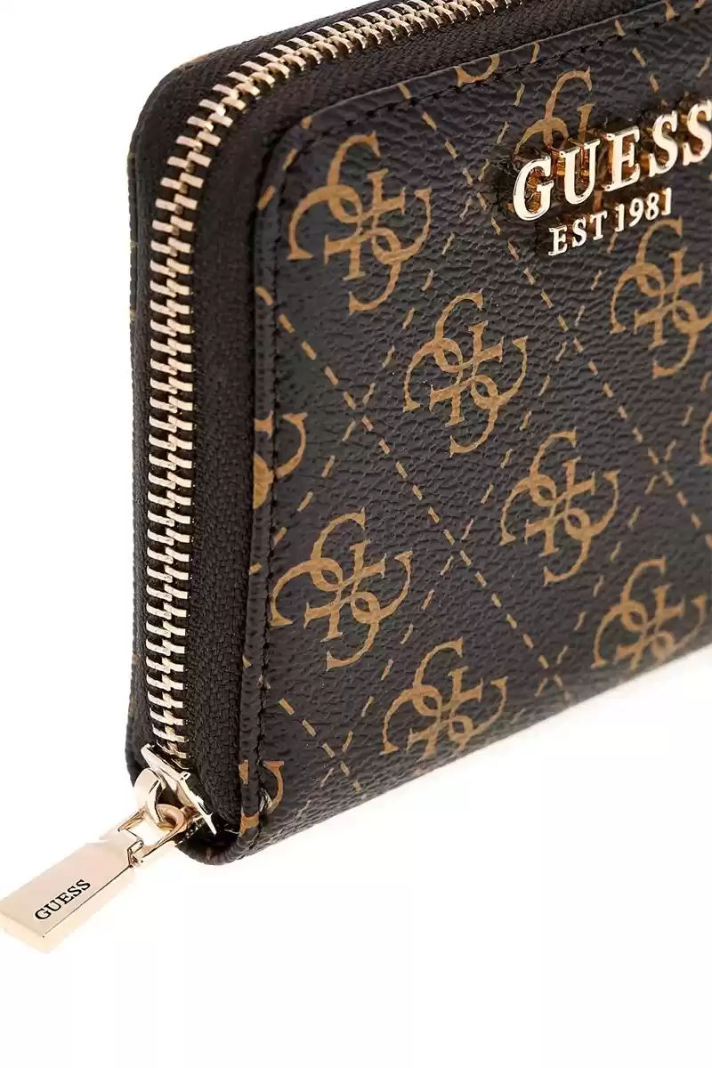 Guess Kadın Kahverengi Eco Carly Cüzdan
