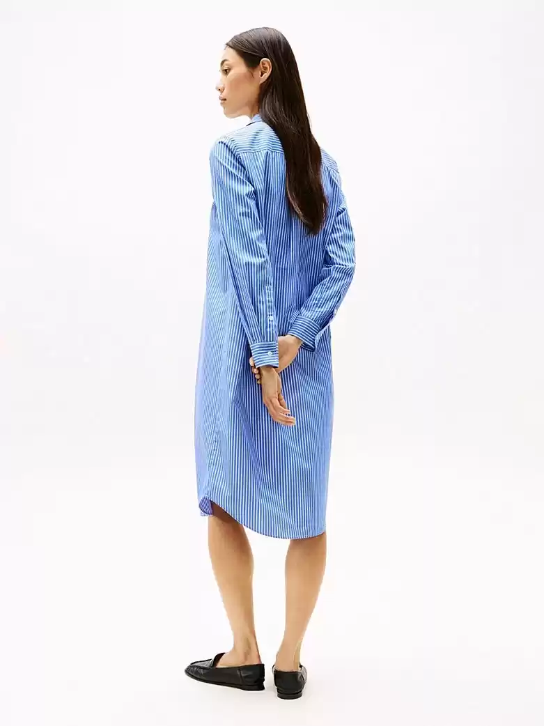 ESS POPLIN REGULAR SHIRT DRESS