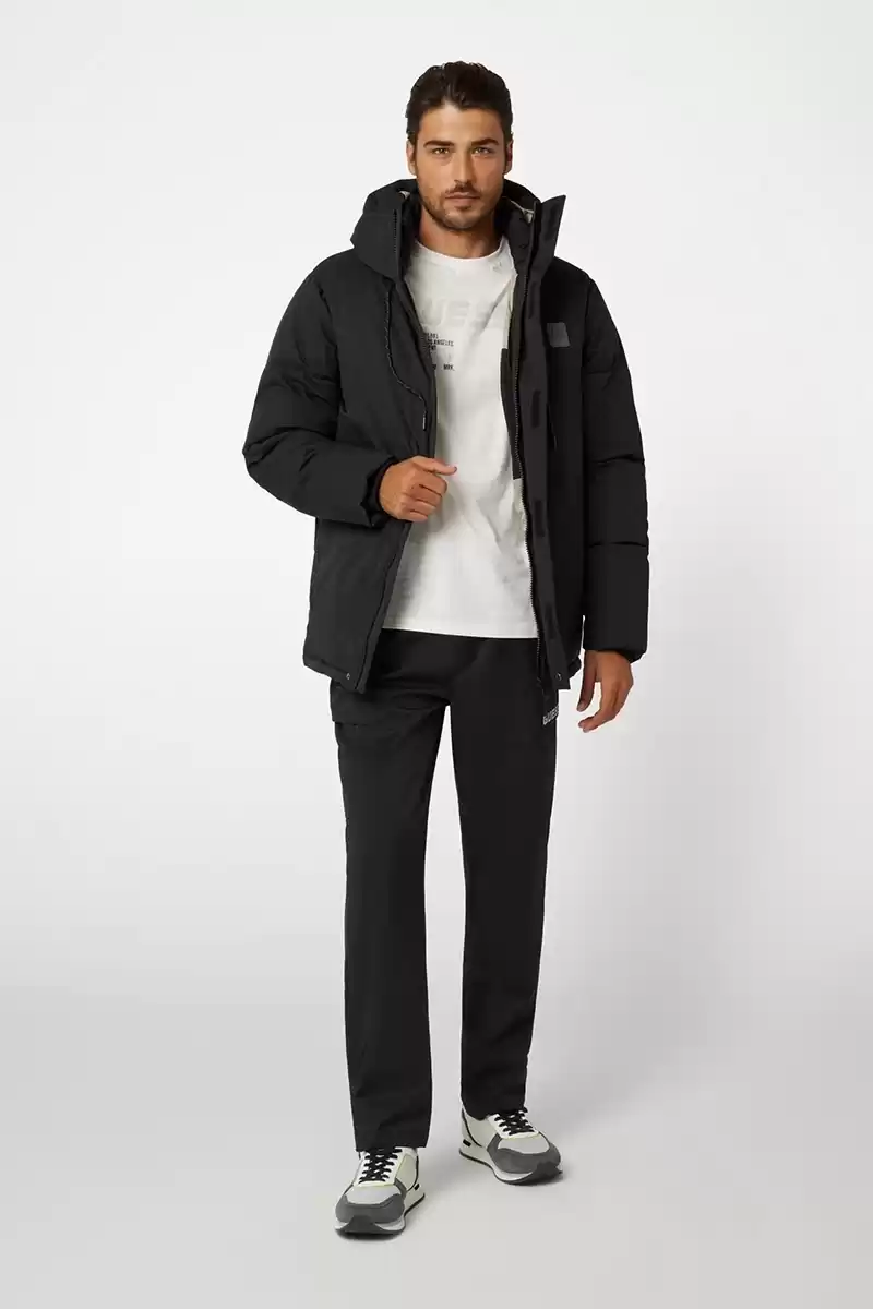 Guess Erkek Siyah Fawaris Şişme Mont