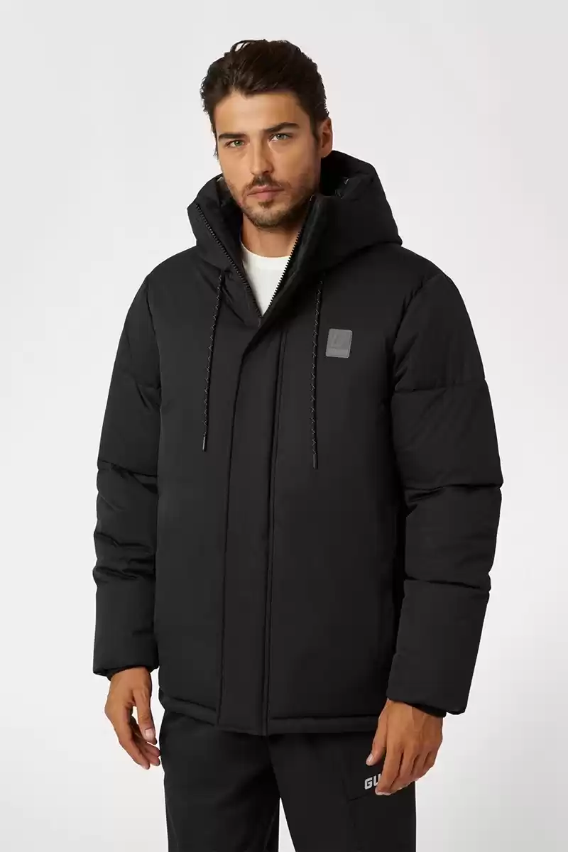 Guess Erkek Siyah Fawaris Şişme Mont