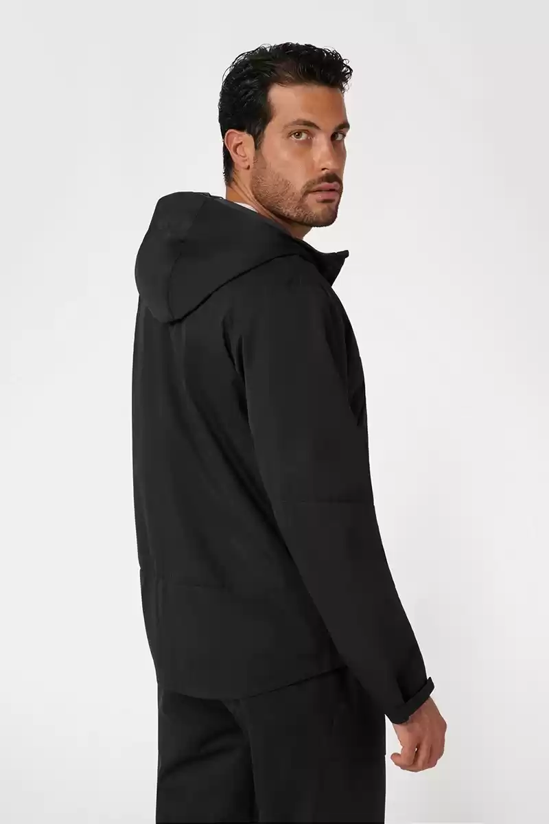 Guess Erkek Tech Siyah Rüzgarlık Ceket