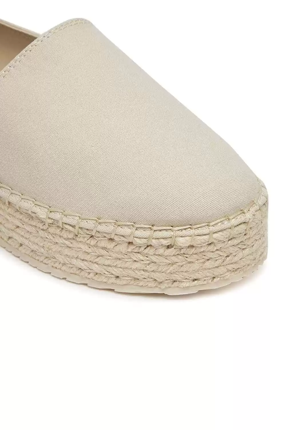 Calvin Klein Kadın  Bej Espadrill Babet