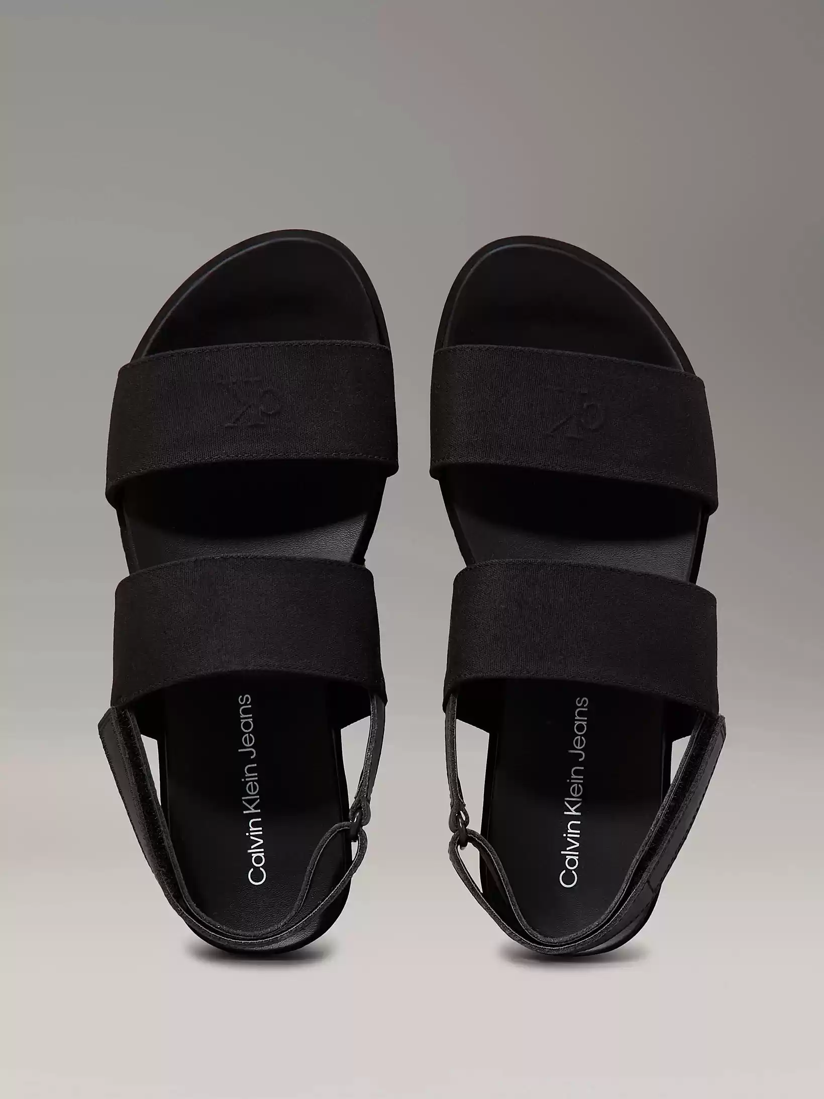 Calvin Klein Kadın Siyah Platform Logolu Sandalet