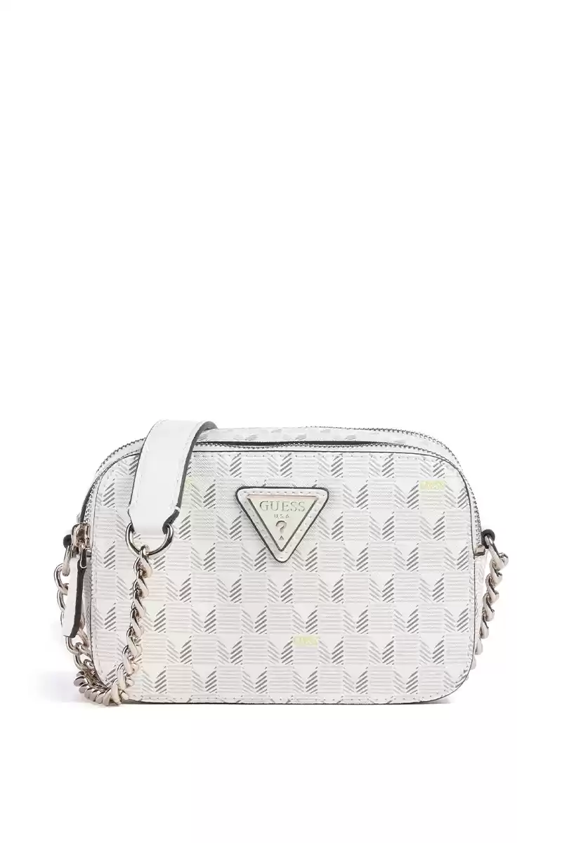 Guess Kadın Ekru G Wave Geometrik Desenli Askılı Çanta