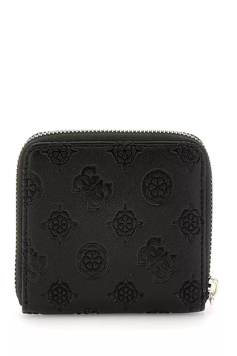 Guess Kadın Siyah Gerty 4G Logolu Mini Cüzdan