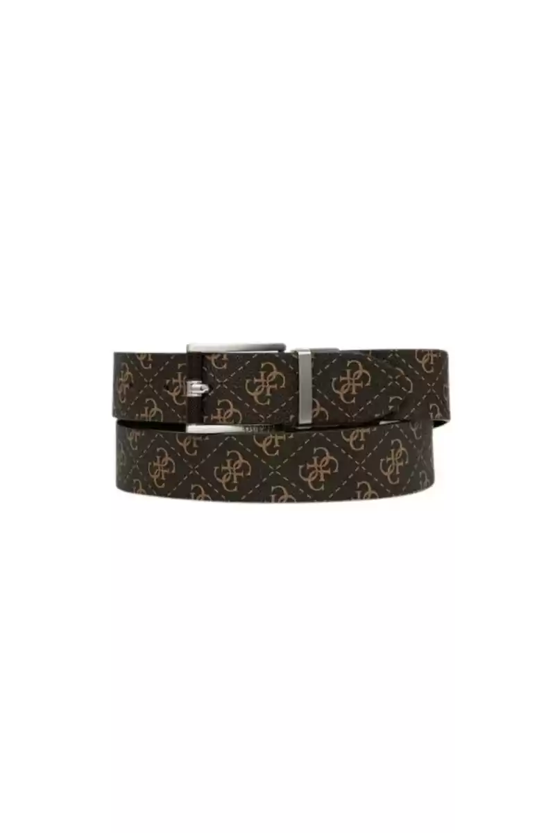 Guess Erkek Kahverengi Bükreş 4G Logolu Kemer