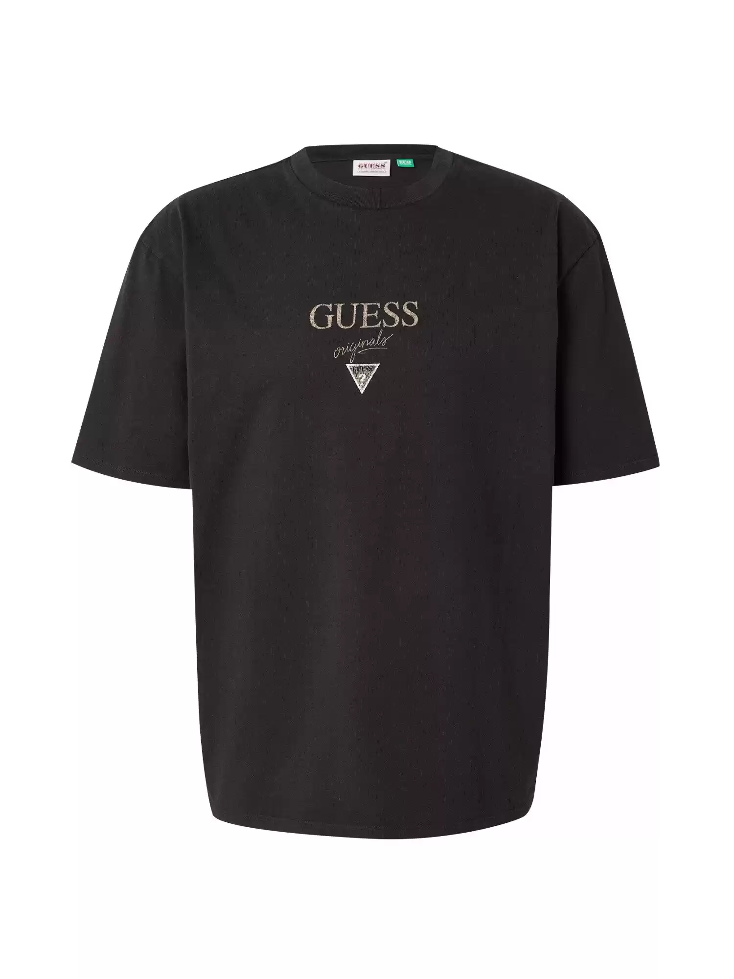 Guess Erkek Siyah Baker Logolu Baskılı T-Shirt