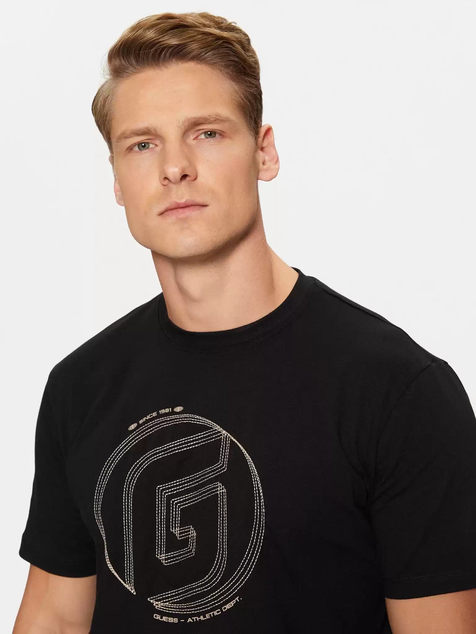 Guess Erkek Yeşil G  Logolu T-Shirt
