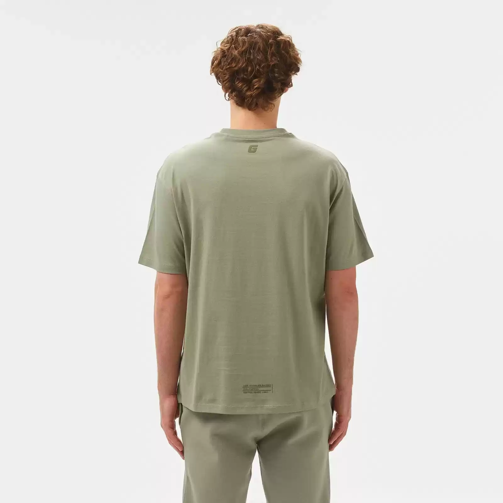 Guess Erkek Yeşil Logolu T-Shirt