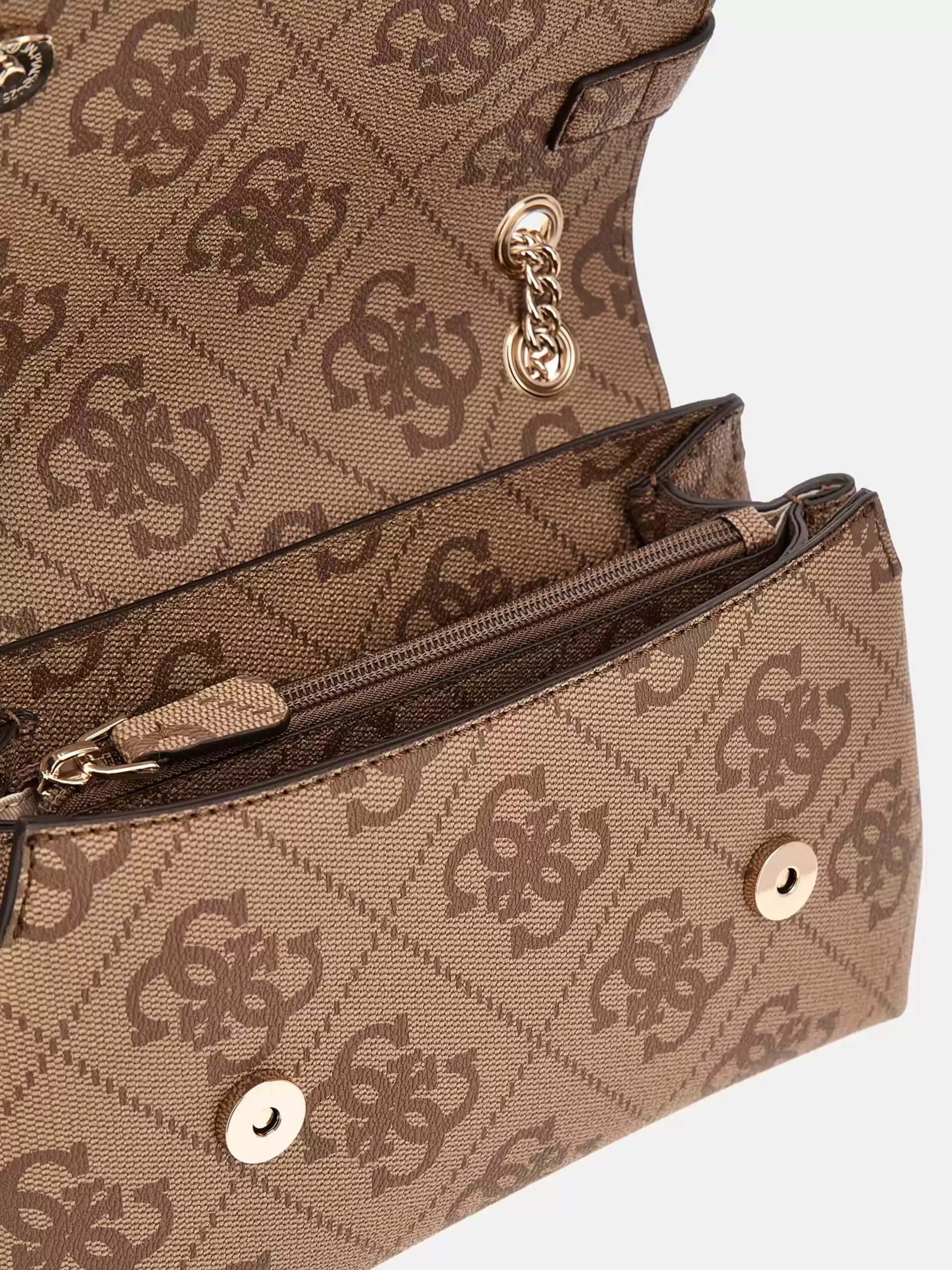 Guess Kadın Kahverengi Lorelei Dönüştürülebilir Flap Crossbo