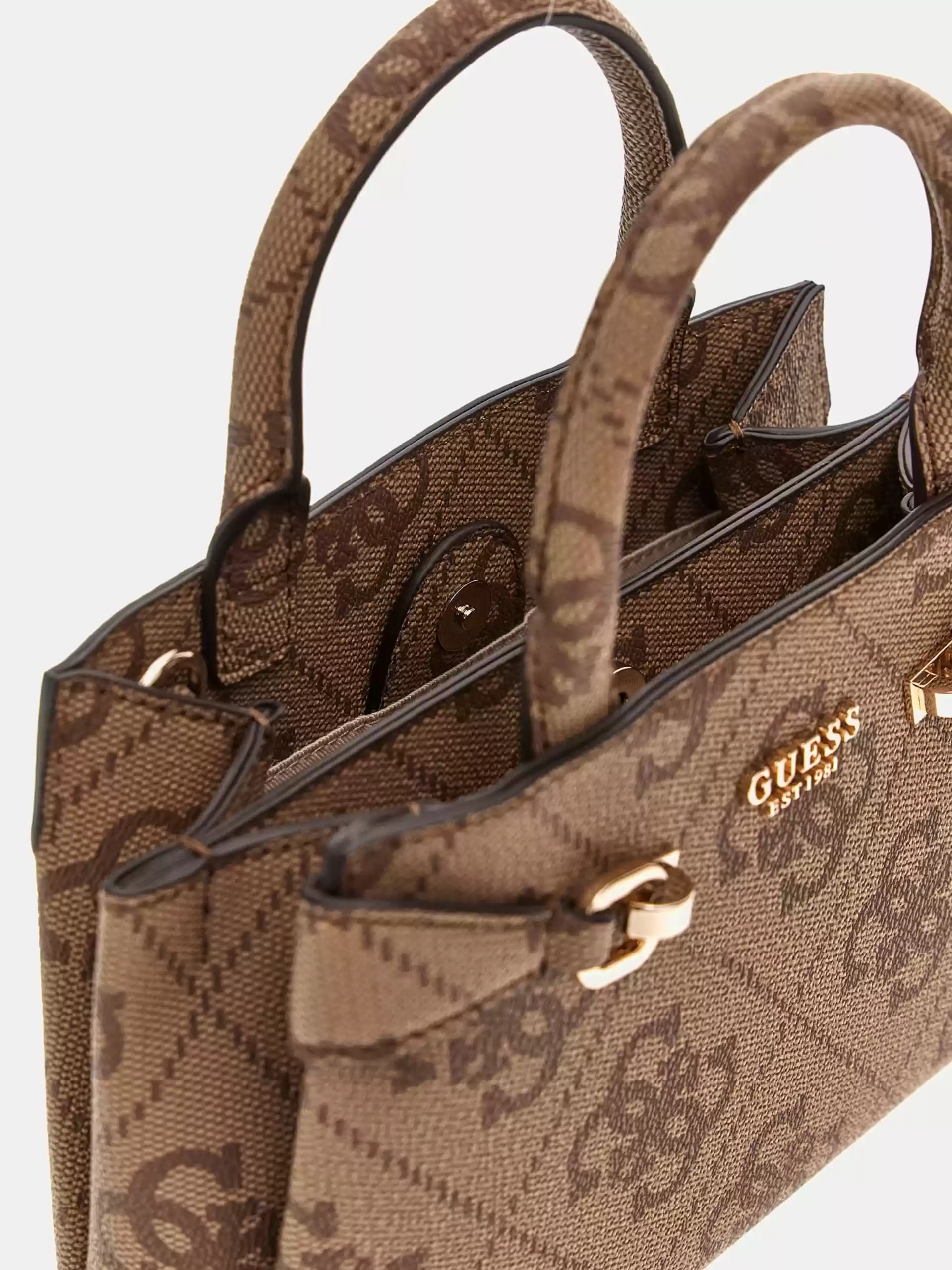 Guess Kadın Kahverengi Lorelei Mini Satchel Çanta