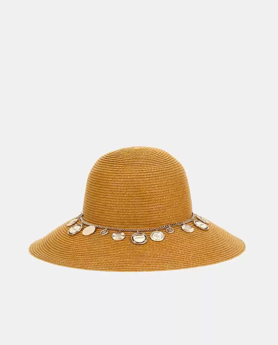 Guess Kadın Kahverengi Geniş Kenarlı Yazlık Brim Şapka