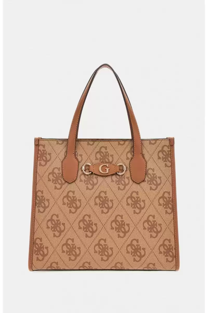 Guess Kadın Kahvereni  Izzy 4G Logolu El Çantası
