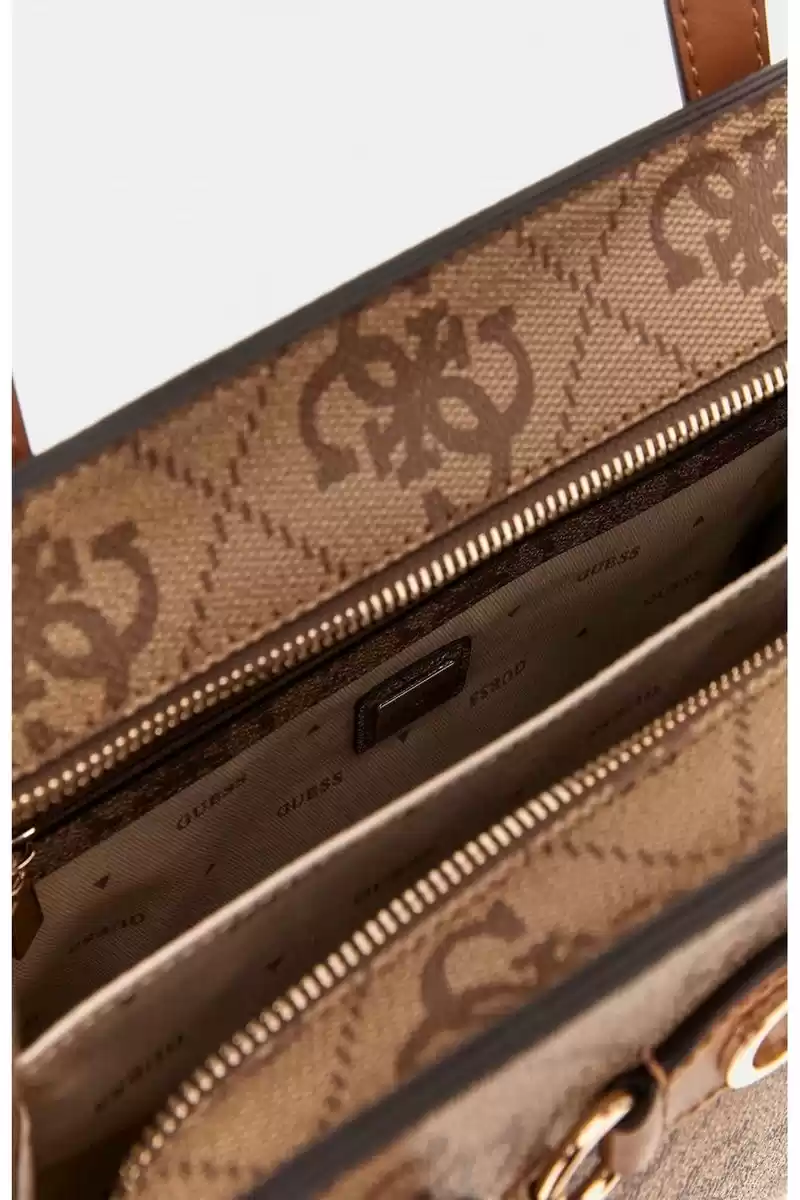 Guess Kadın Kahvereni  Izzy 4G Logolu El Çantası