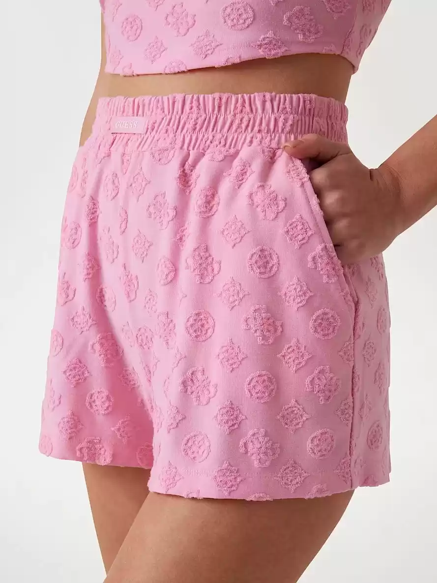 Guess Kadın Peony Jakarlı Şort