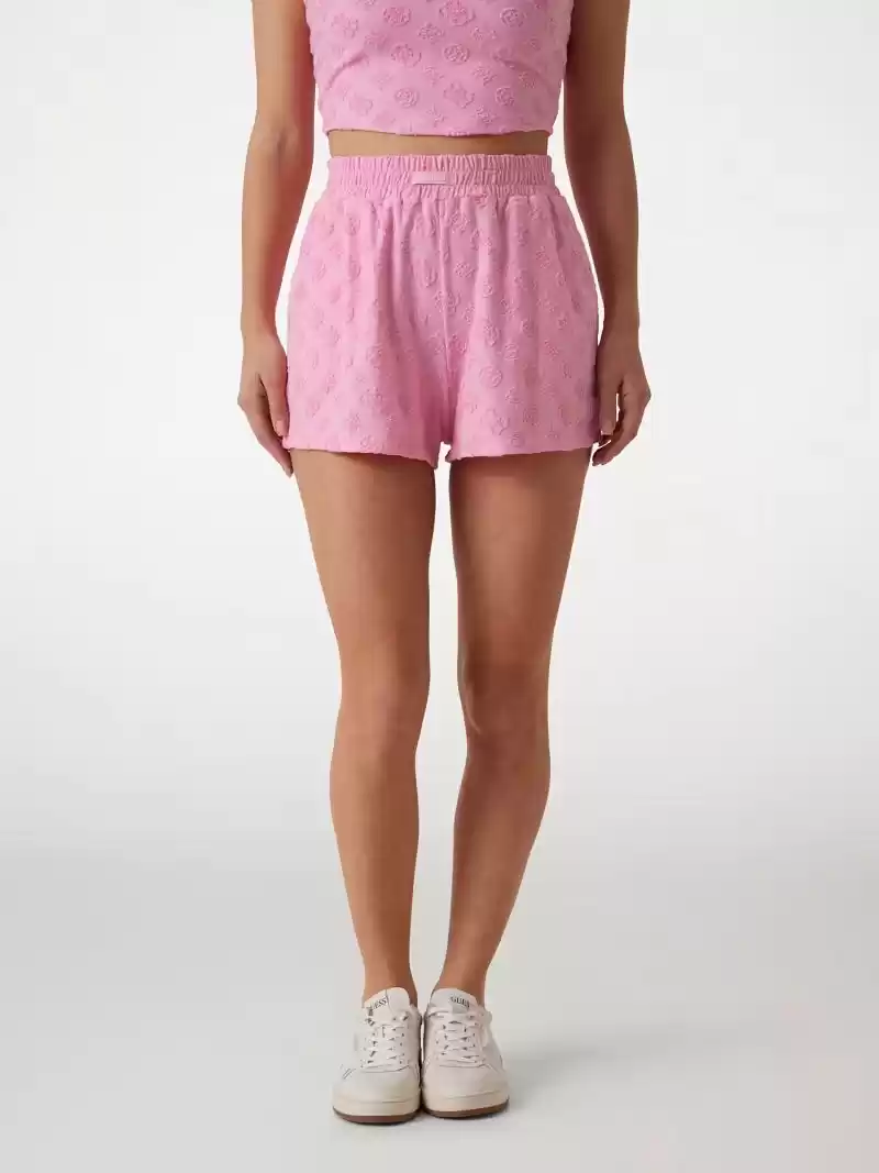 Guess Kadın Peony Jakarlı Şort