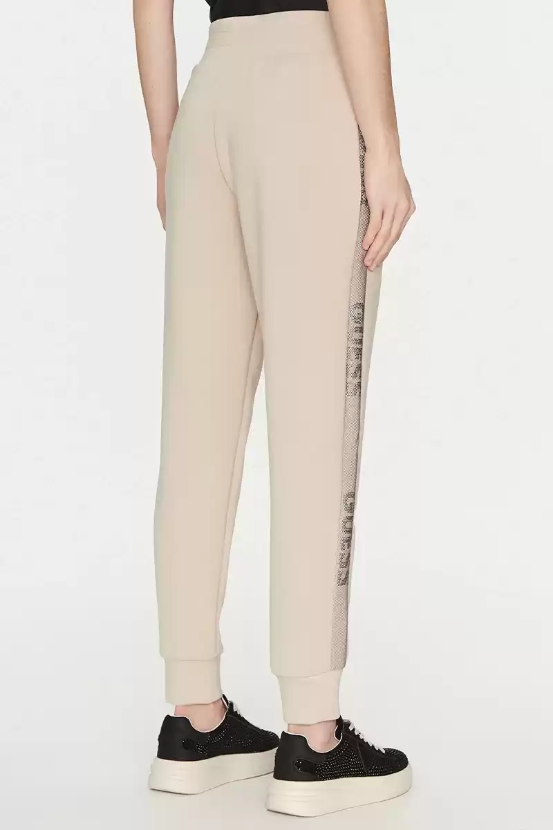 Guess Kadın Bej Vıctoıre scuba Eşofman Altı