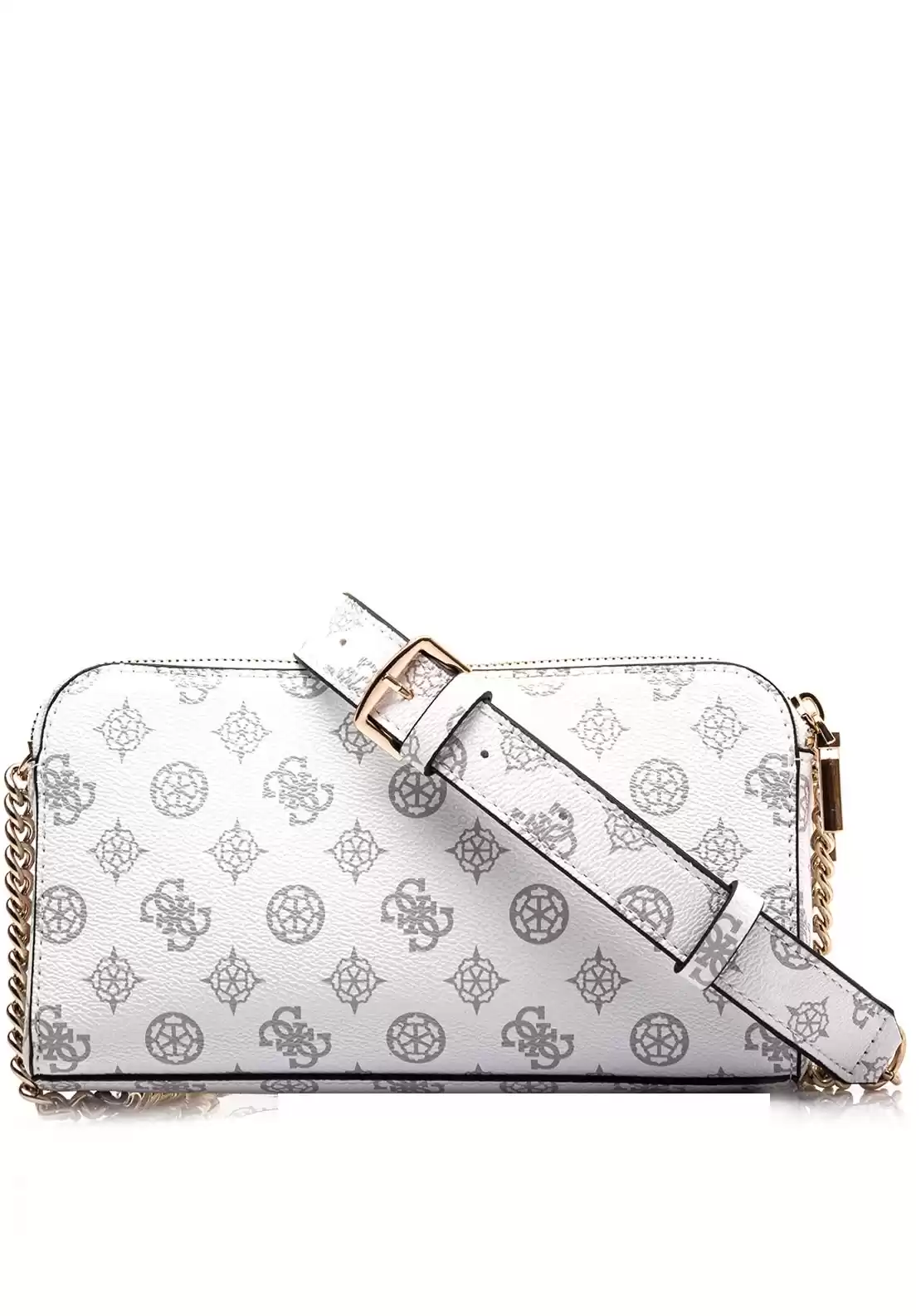 Guess Kadın Beyaz Eco Erica Logolu Crossbody Çanta