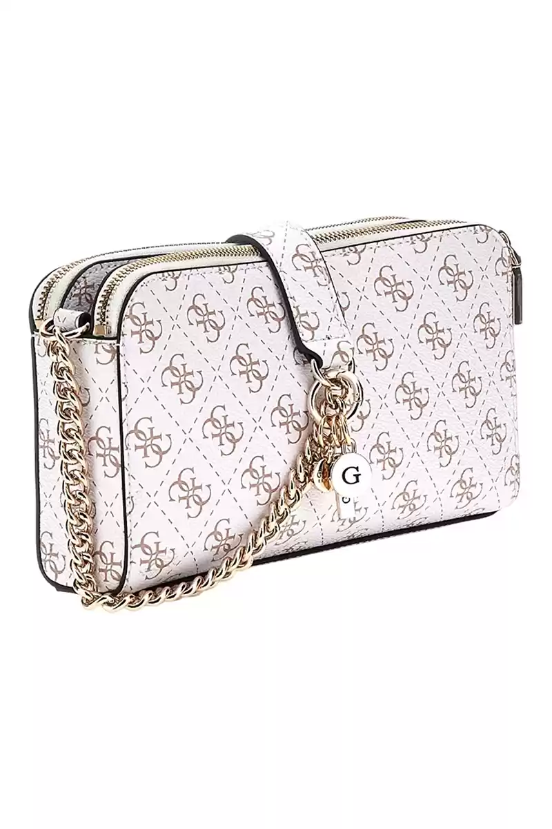Guess Kadın Krem Eco Erica Logolu Çanta