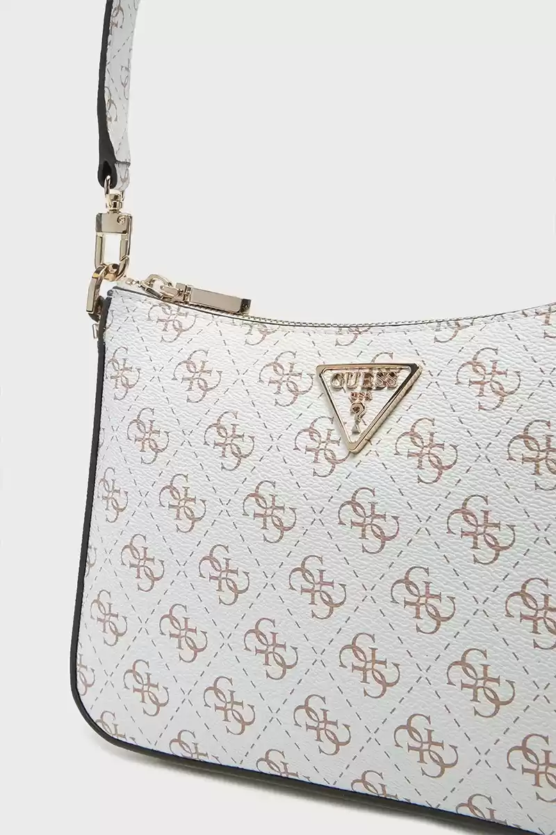 Guess Kadın Krem Eco Erica Logolu Omuz Çantası