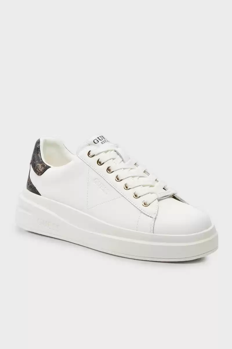 Guess Kadın Beyaz Elbina Deri Sneaker
