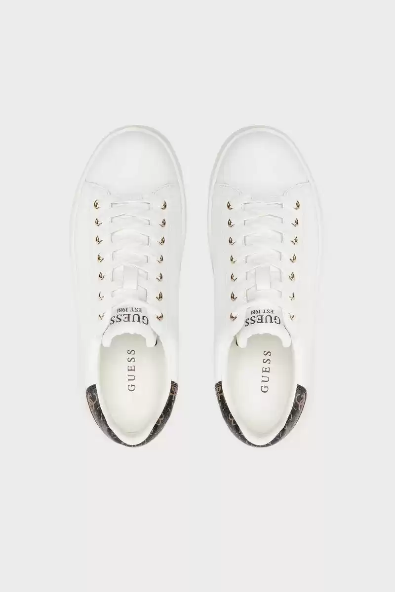 Guess Kadın Beyaz Elbina Deri Sneaker