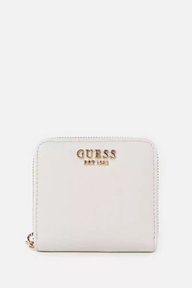 Guess Kadın Krem Laurel Logolu Mini Cüzdan