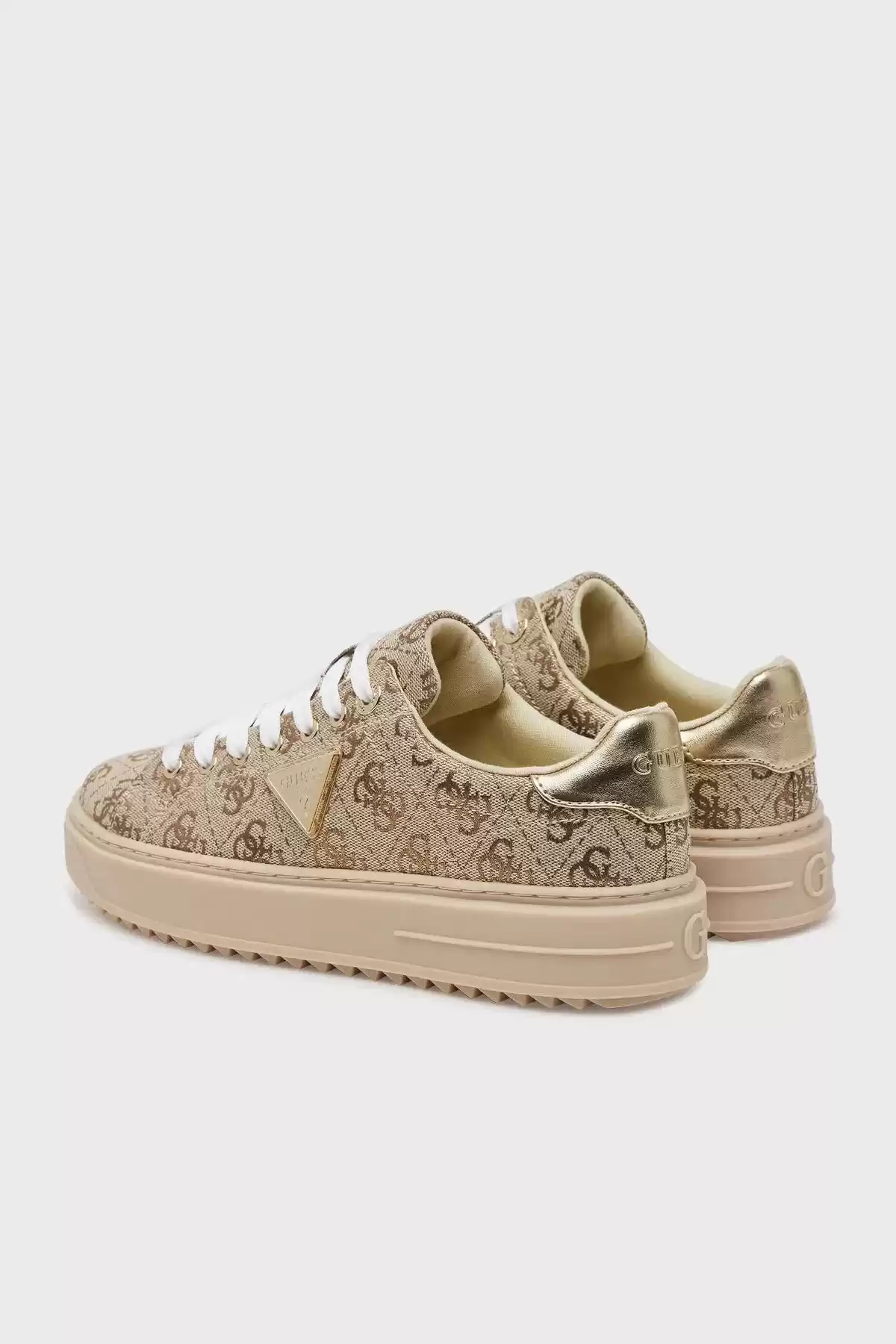 Guess Kadın Denesa 4G Logolu Sarı Sneaker