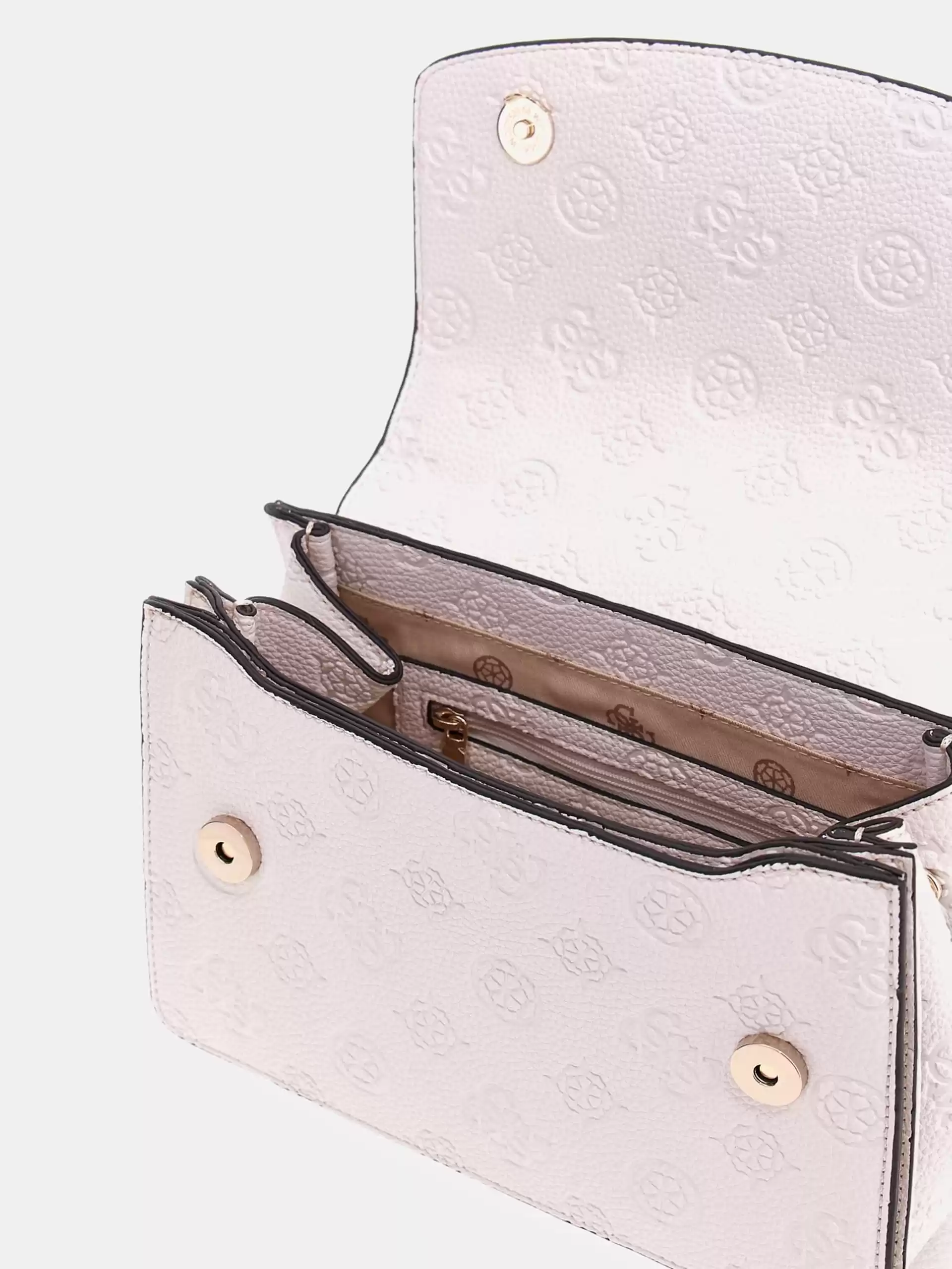 Guess Kadın Beyaz Cresidia Dönüştürülebilir Flap Crossbody Ç