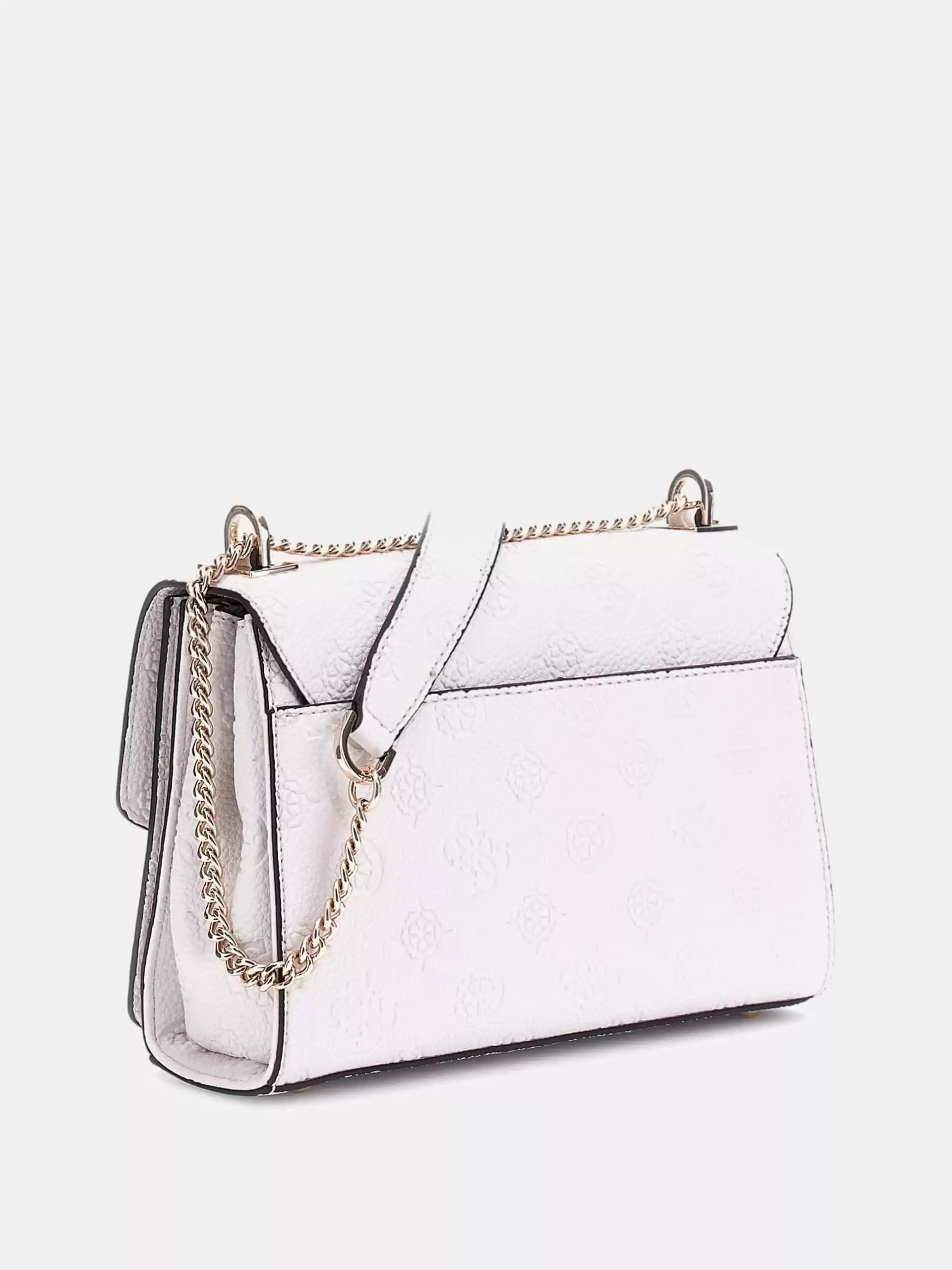 Guess Kadın Beyaz Cresidia Dönüştürülebilir Flap Crossbody Ç