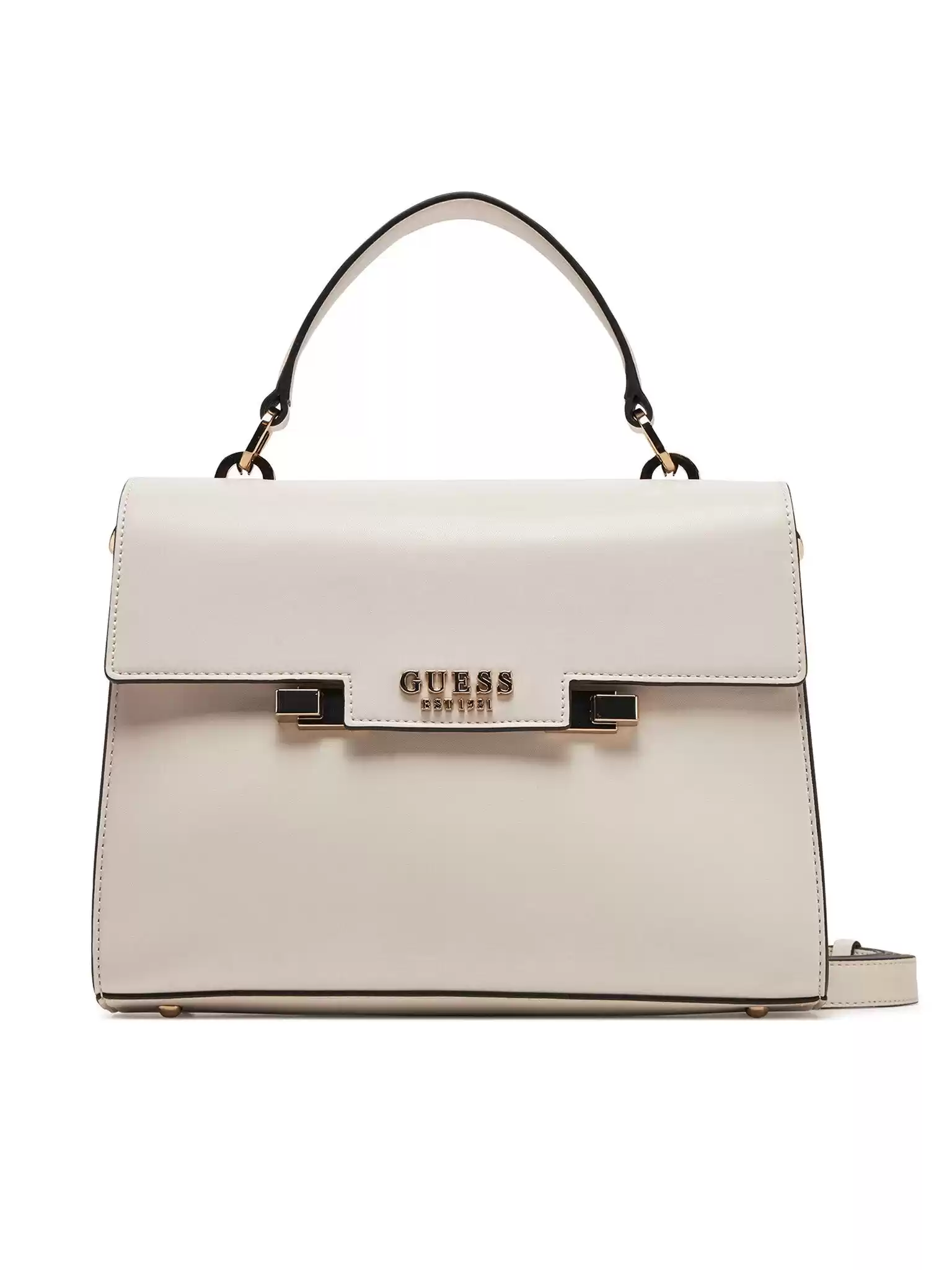 Guess Kadın Ekru Eco Aldith El Saplı Flap Çanta