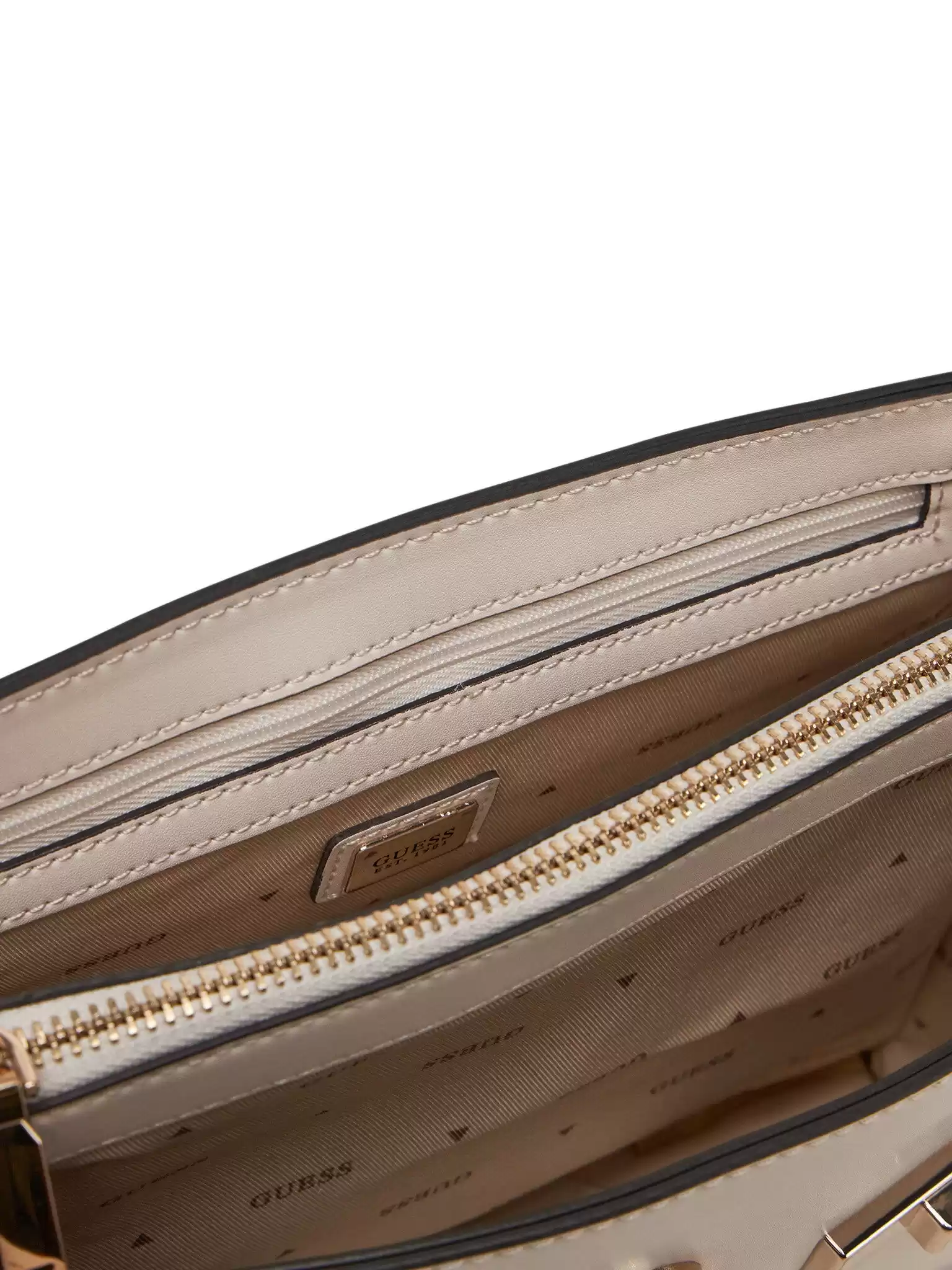 Guess Kadın Ekru Eco Aldith El Saplı Flap Çanta