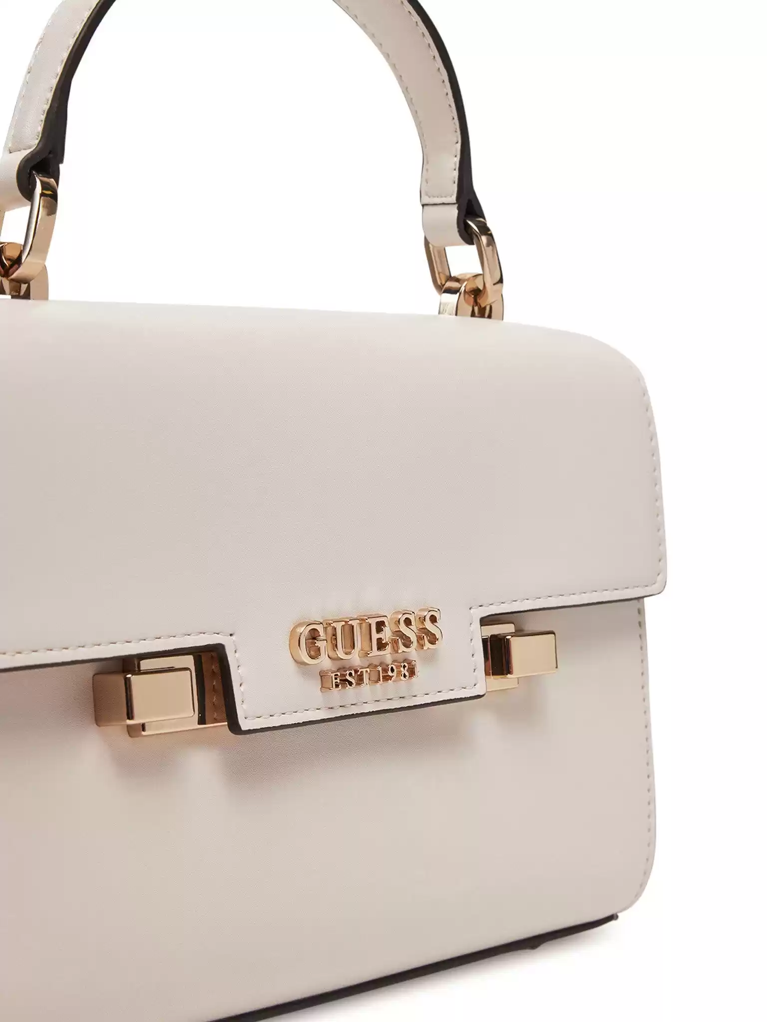 Guess Kadın Ekru Eco Aldith Mini El Saplı Flap Çanta
