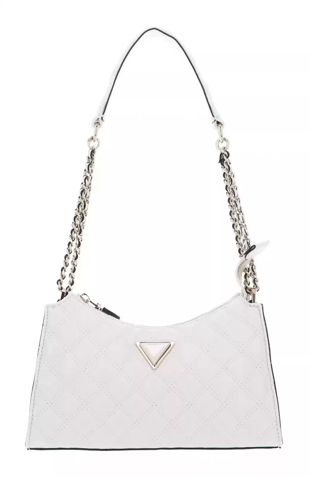 Guess Kadın Beyaz Giully Üstten Fermuarlı Omuz Çantası