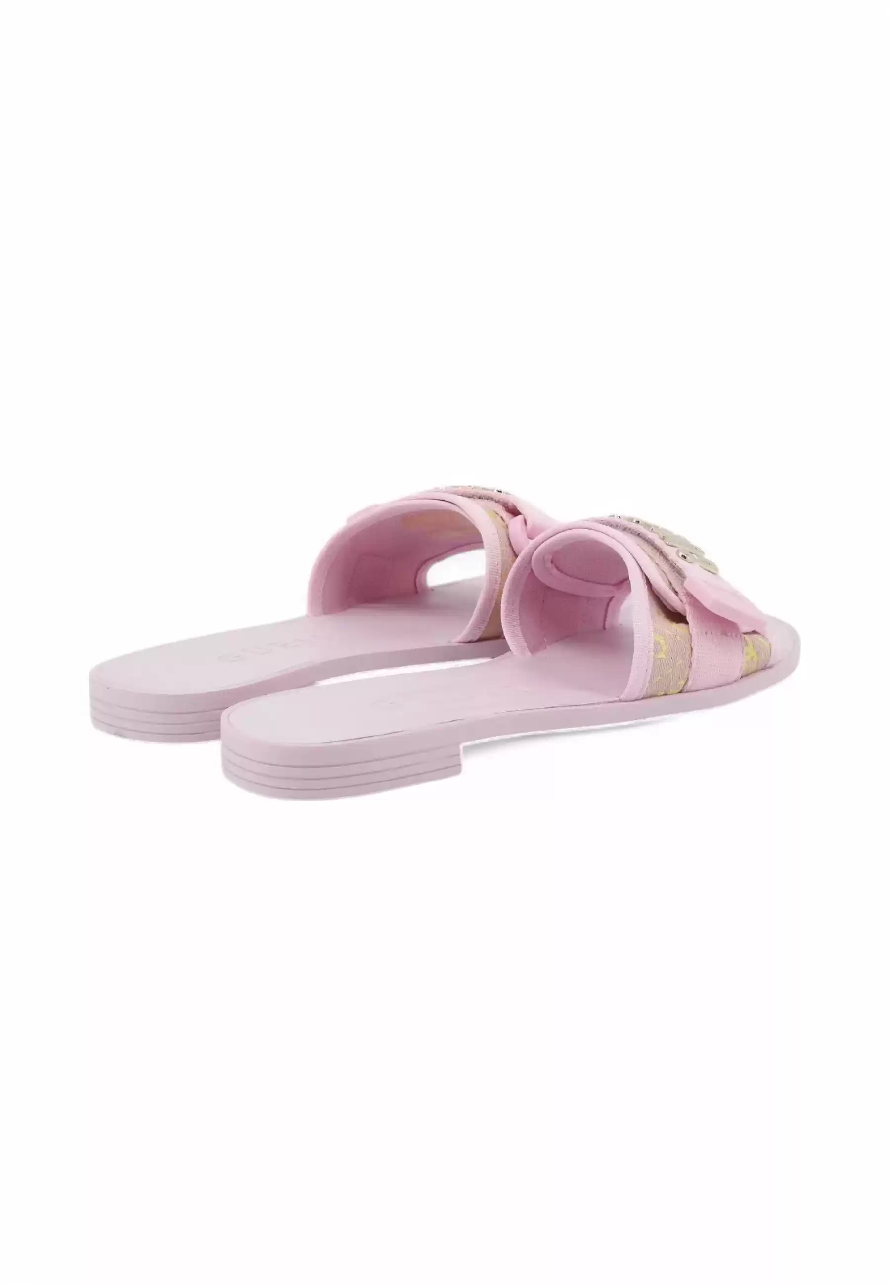 Guess Kadın Elyze Pembe Logolu Terlik