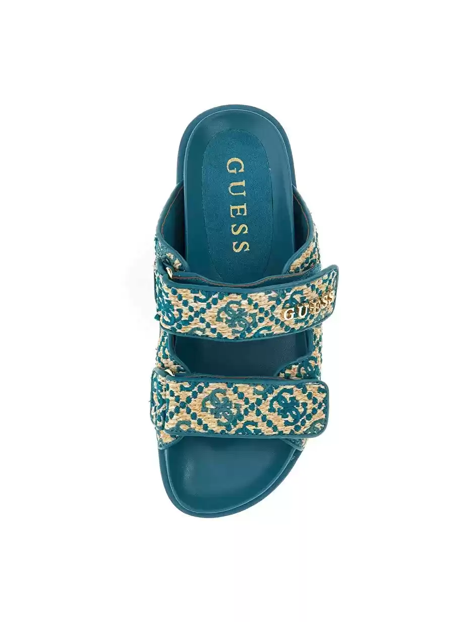 Guess Kadın Fadelizz Yeşil Terlik